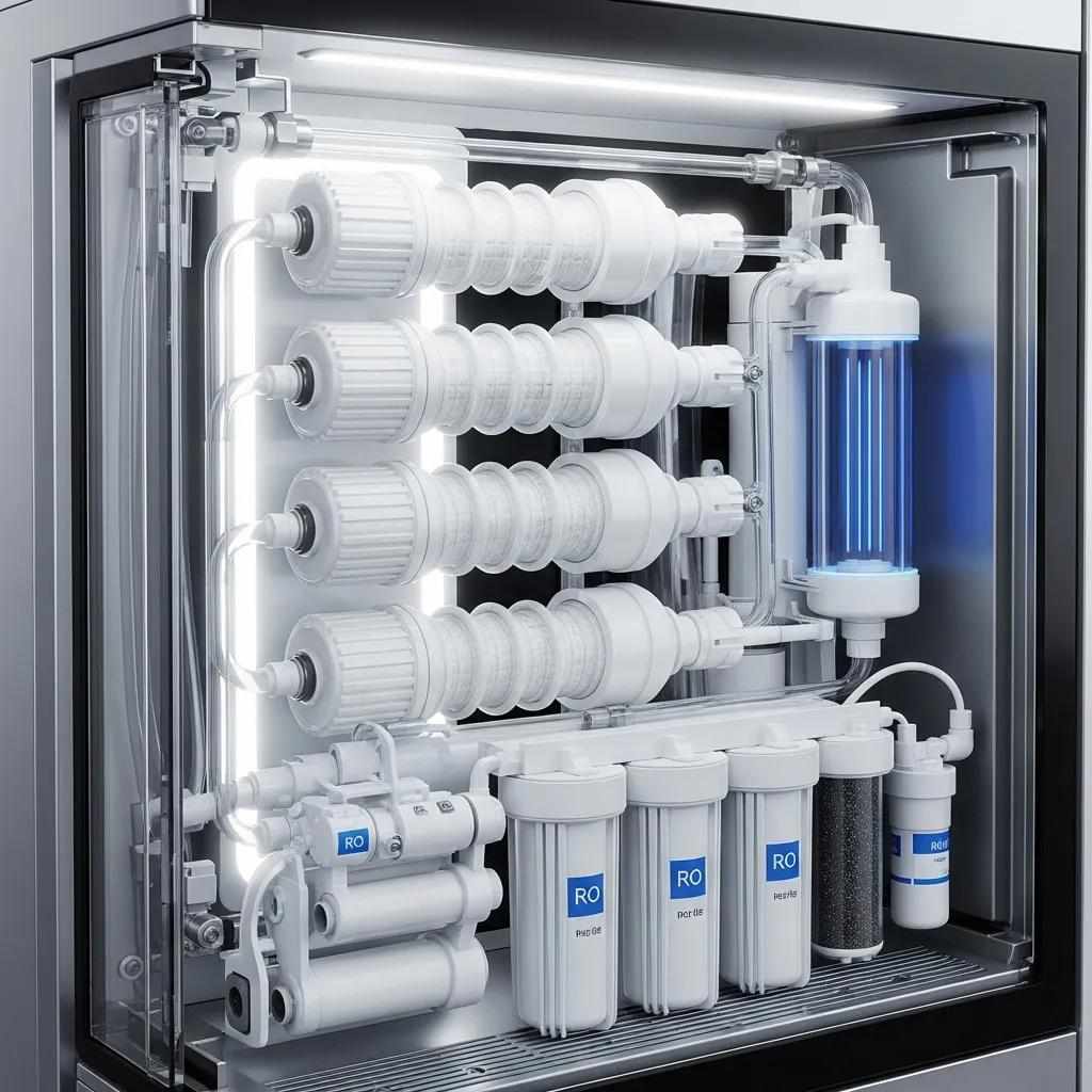 Advanced Filtration System Components Of A Bottleless Water Cooler Ensuring High Quality Drinking Water Fcbe C B Ddc Opt - Busienss Warer Cooler Los Angeles | Aqualume