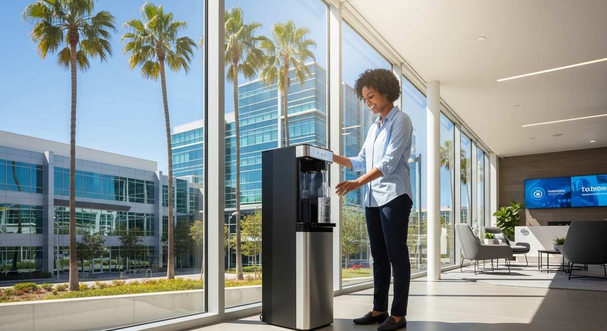 Concise Seofriendly Alt Text Sleek Bottleless Wate Opt - Hot-cold Office Water Cooler | Aqualume