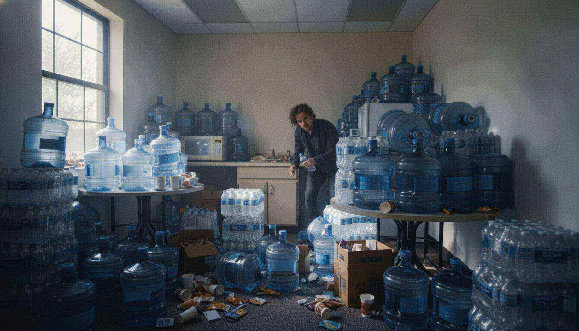 The Break Room Becomes a Warehouse