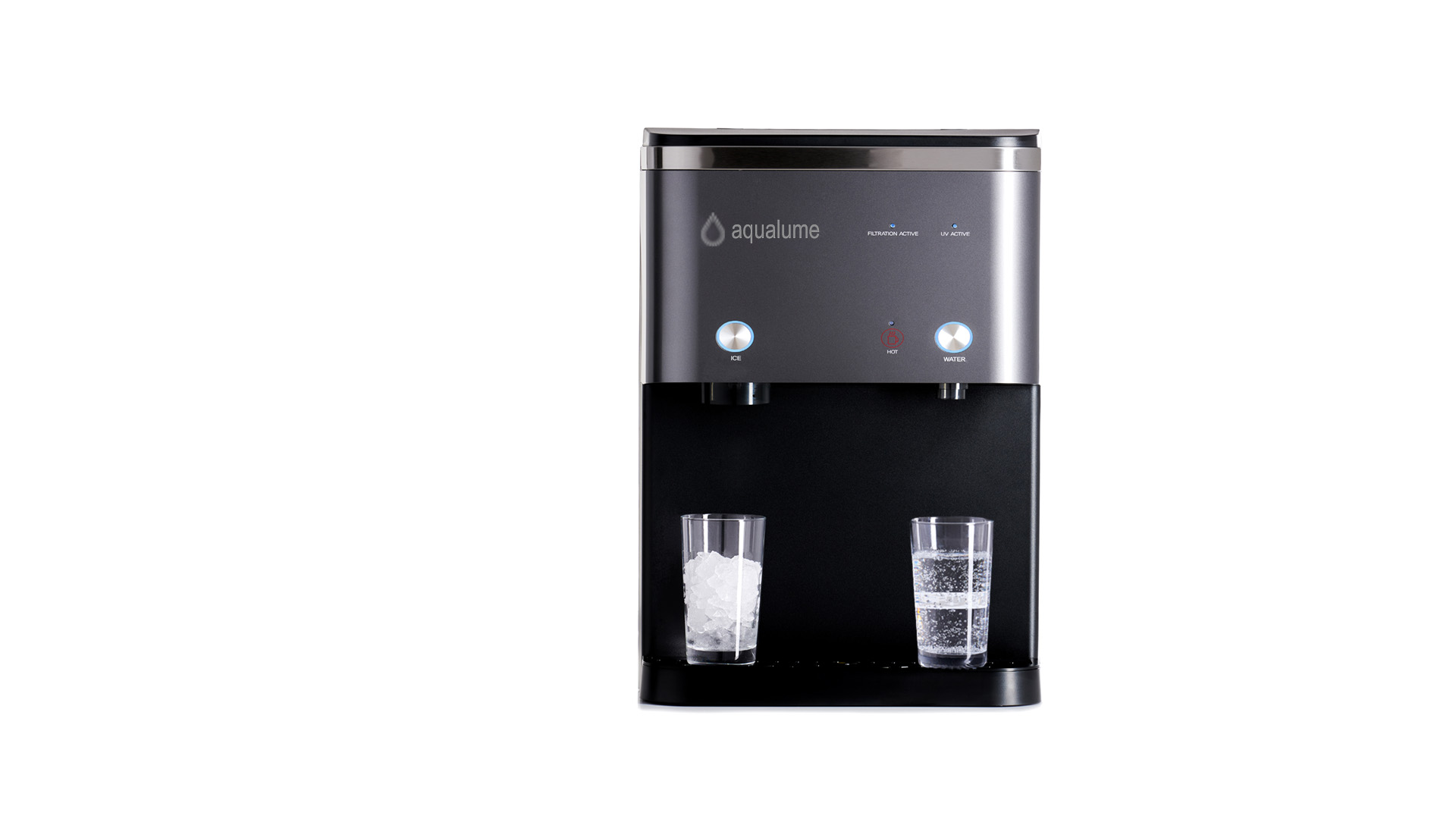 Aqualume countertop water dispenser in a senior care community