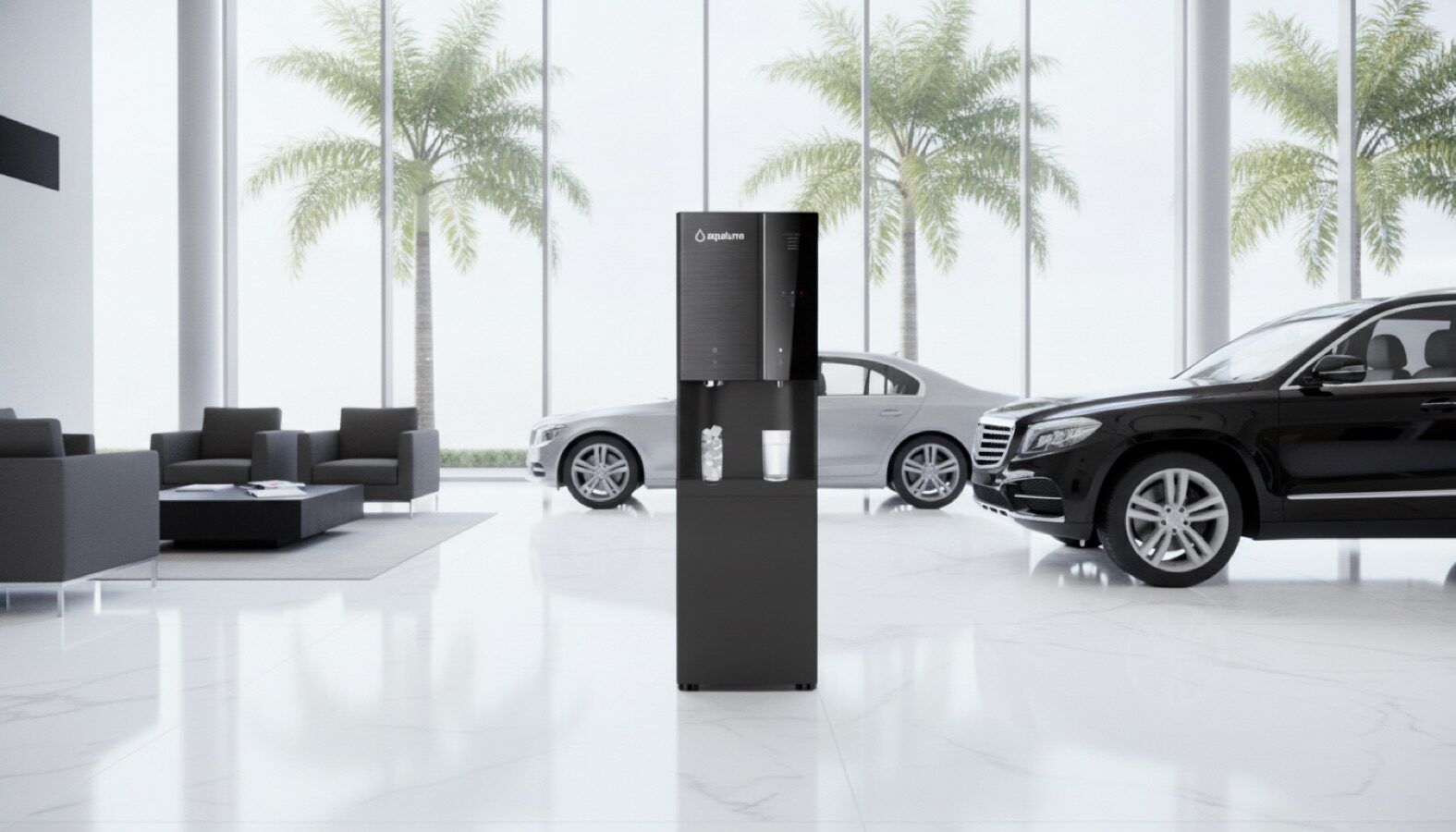Aqualume bottleless water for Car Dealerships