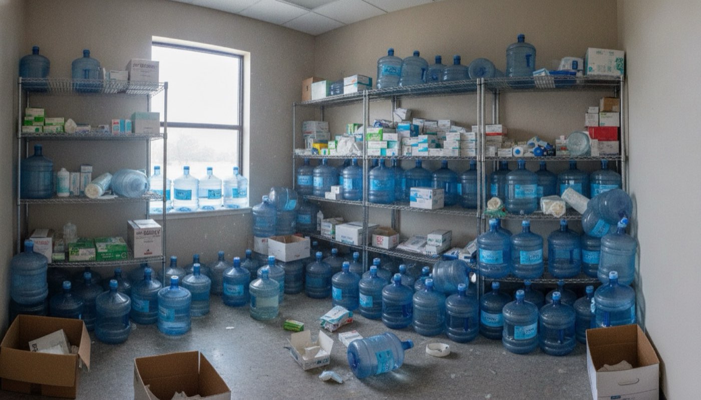 Sterilization Supplies vs. Water Jugs