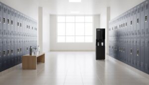 Aqualume Private Schools Hallway - Business Water Cooler