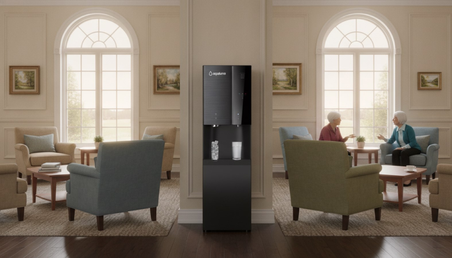 Aqualume bottleless water for Senior Care