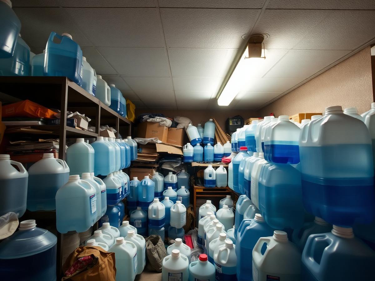 Storage Rooms Full of Water