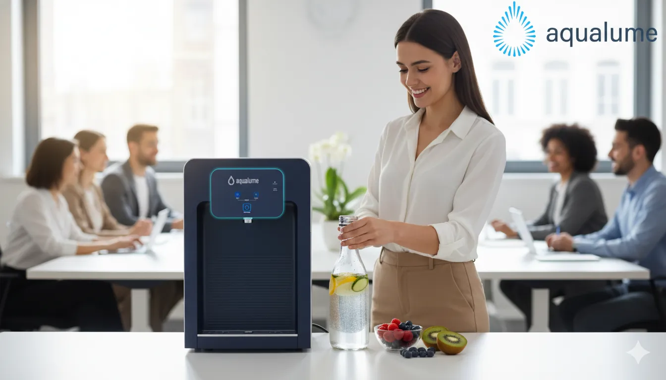 Medical office environment illustrating health benefits of hydration through bottleless water coolers